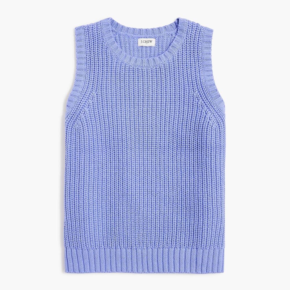 J.Crew Factory Preppy Sweater Vest Fresh Orchid Casual S NWT